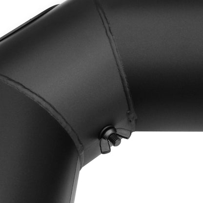 raik Ofenrohr Set Ø 120 mm Bogen 90° 3-tlg. Zugtür – Schwarz