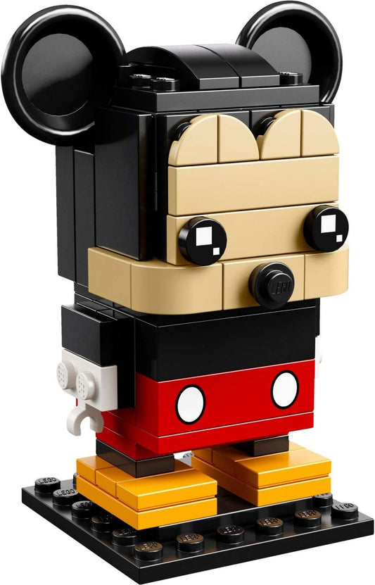LEGO BrickHeadz Micky Maus Sammelfigur – Disney Bauset 41624. Blockige Micky Maus Figur in Schwarz, Rot, Weiß zum Bauen und Sammeln.