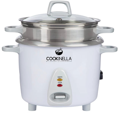 KeMar KRC-300 Reiskocher - 1.8L Weiss mit Dämpfeinsatz
