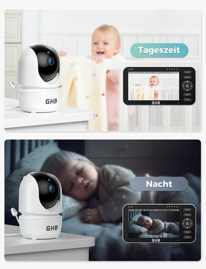 GHB Überwachungskamera für 5 Zoll Babyphone - Modell 2023
