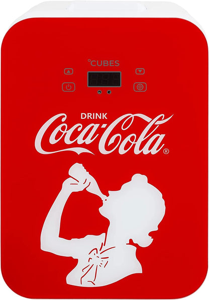 °CUBES Coca-Cola Minikühlschrank 9,3L – Glasdruck LCD