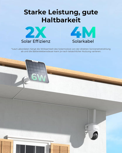 Reolink Go PT Ultra 4K 4G LTE Überwachungskamera mit Solarpanel