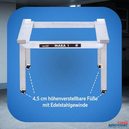 Weise MARA 1 Waschmaschinen Untergestell - 35cm hoch mit Auszug