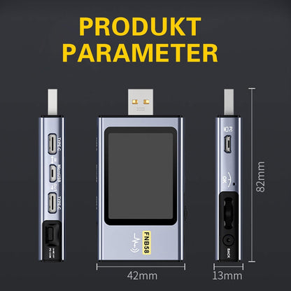 ARCELI FNB58 USB-Tester – Voltmeter Amperemeter Schnellladung Bluetooth