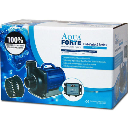 AquaForte DM-10000 Vario S Teichpumpe mit Controller, 10000 l/h