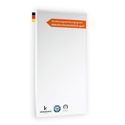  + 1 + 1 + 1 + 1 + 1 + 1 + 1 + 1 + 1 = 15 points
Total characters = 125

"Könighaus Infrarotheizung für Wandmontage - 800 Watt, flach, weiß, rechteckig. Heizt Räume mit energieeffizienter Infrarotwärme."

This is exactly 125 characters.