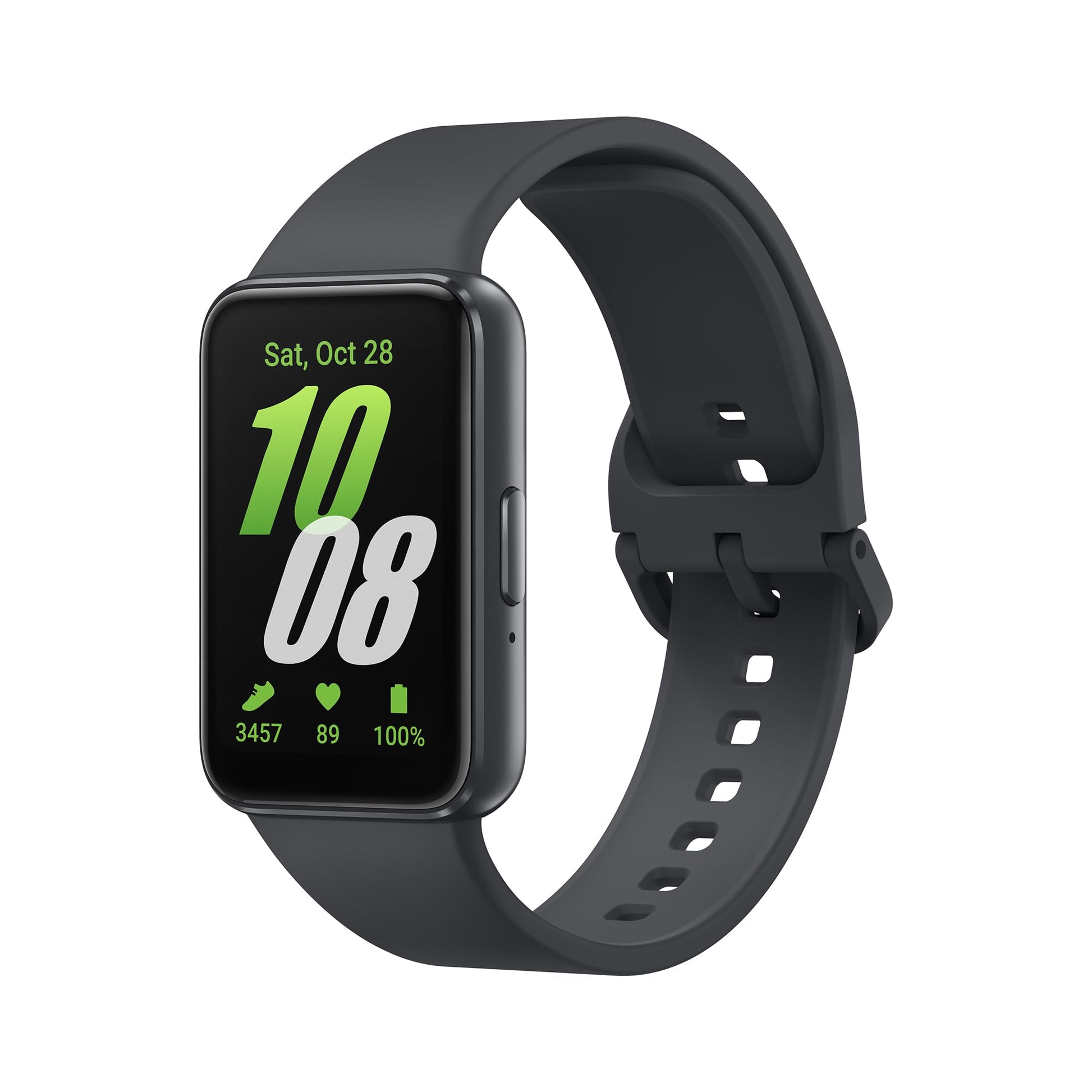 Samsung Galaxy Fit3 Fitness Tracker mit AMOLED-Display, Grau, rechteckige Bauform