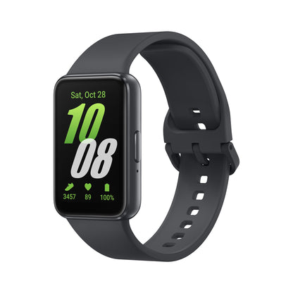 Samsung Galaxy Fit3 Fitness Tracker mit AMOLED-Display, Grau, rechteckige Bauform