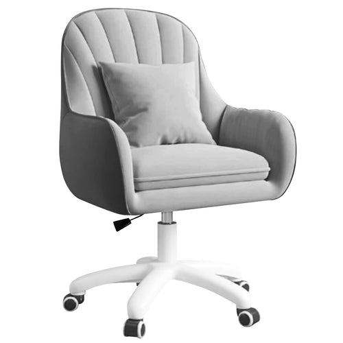 Aivermeil Homeoffice Bürostuhl Samt Drehstuhl - Grau. Grauer Samt Drehstuhl mit Rollen. Dient als flexible Sitzgelegenheit für die Büroarbeit.