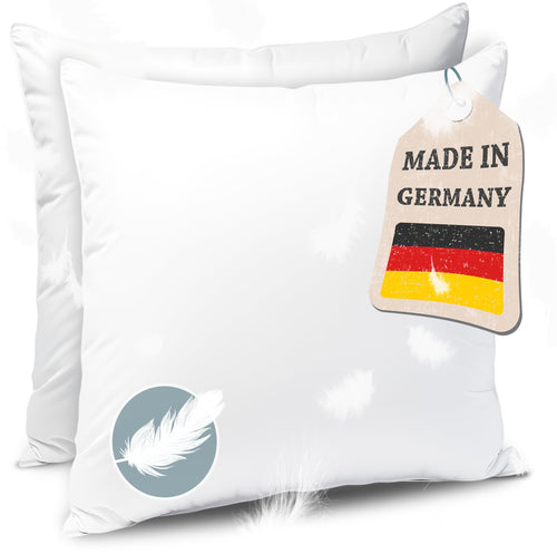 Federkissen Made in Germany Kopfkissen - 80x80 cm 2er Set