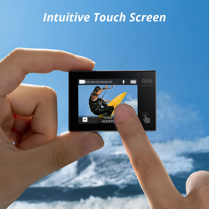 AKASO Brave 4 Pro Action Cam 4K WiFi Unterwasserkamera Grau