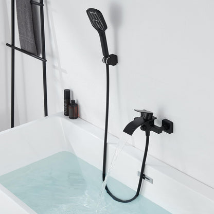 Kelleria Wasserfall Design Badewannenarmatur - Schwarz