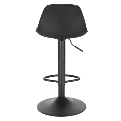 EUGAD Barhocker 2er Set drehbar höhenverstellbar PU Schwarz