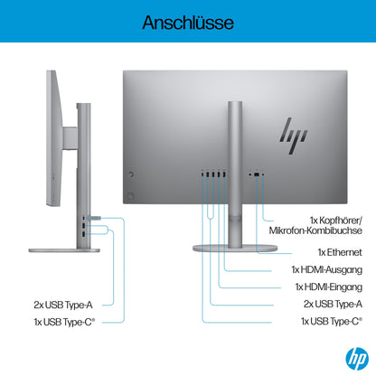 HP OmniStudio X 27-cs0273ng All-in-One KI PC - Silber