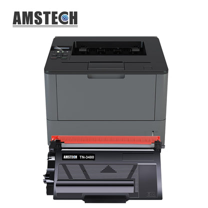 Amstech TN-3480 Toner kompatibel für Brother, schwarz, 2er-Pack