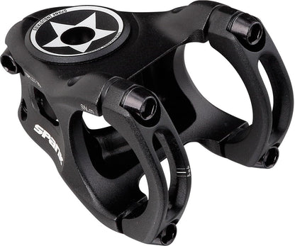 Spank Split 35 Mountainbike Lenker-Vorbau - Schwarz 43mm. Schwarzer Vorbau, verbindet Lenker und Steuerrohr am MTB.