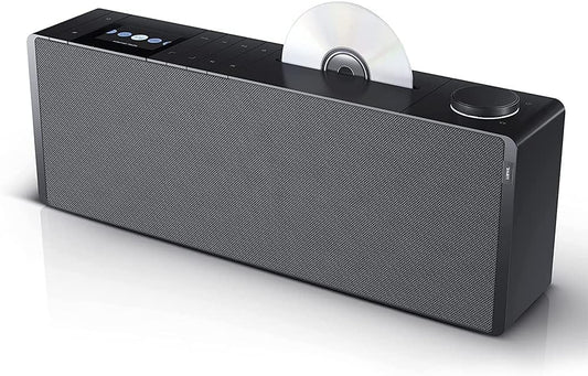 Loewe Klang s3 Stereo Smartradio mit CD - Basaltgrau. Rechteckiges, basaltgraues Gerät zum Empfang von DAB+/Internetradio und Abspielen von CDs.