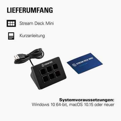 Elgato Stream Deck Mini – Smart Controller für Apps & Produktivität