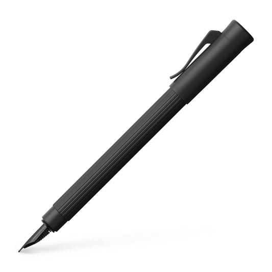 Graf von Faber-Castell Tamitio Black Edition Füllfederhalter – M. Schwarzer Füllfederhalter zum Schreiben mit Tinte.