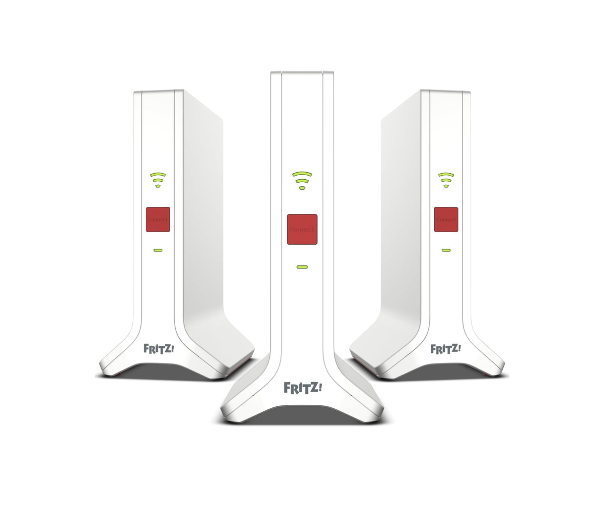 FRITZ! Mesh Set 4200 3er-Set WLAN-Repeater Triband Wi-Fi 6 – Mesh-System für bis zu 7 Räume