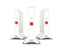 FRITZ! Mesh Set 4200 3er-Set WLAN-Repeater Triband Wi-Fi 6 – Mesh-System für bis zu 7 Räume