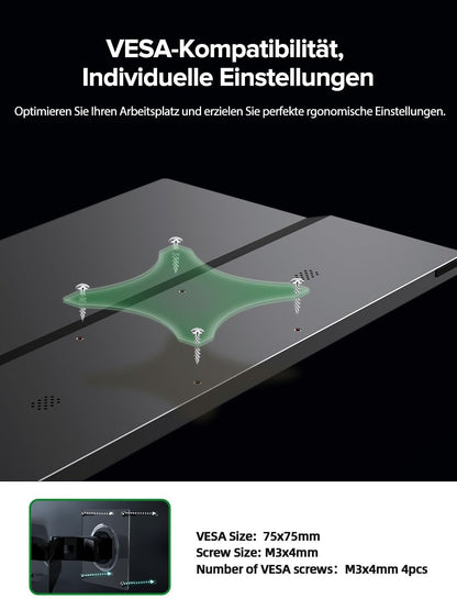 UPERFECT Tragbarer Touchscreen Monitor 15.6 Zoll Full HD