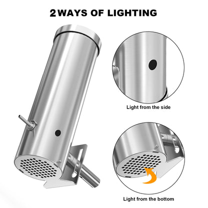 DOBADN Kaltrauchgenerator 304 Edelstahl – Elektrisch Tragbar