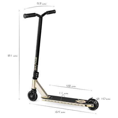 Movino Glide Stunt Scooter mit ABEC-9-Lagern und 100-mm-Rädern