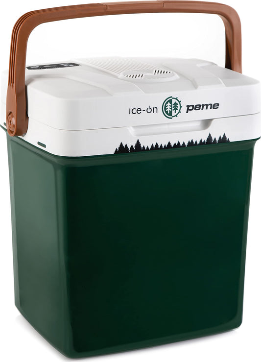 peme Essential Auto Kühlbox 22,9L – Elektrische Kühl- & Warmhaltebox, grau. Kühlt & wärmt Getränke/Lebensmittel im Auto.