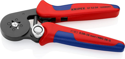 KNIPEX Selbsteinstellende Crimpzange Aderendhülsen – Vierkant 0,08-16 mm²