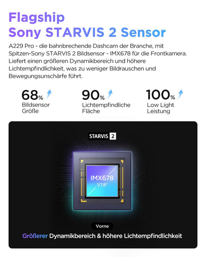 VIOFO A229 Pro Dashcam - 1-Kanal 4K STARVIS 2 HDR