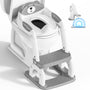 KYYOKE Toilettensitz mit Treppe für Kinder, 2-in-1 Toilettentrainer, höhenverstellbarer WC-Aufsatz mit Tritthocker