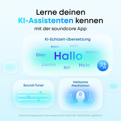 soundcore Space A40 In-Ear Kopfhörer mit ANC, 50h Akku, Weiss