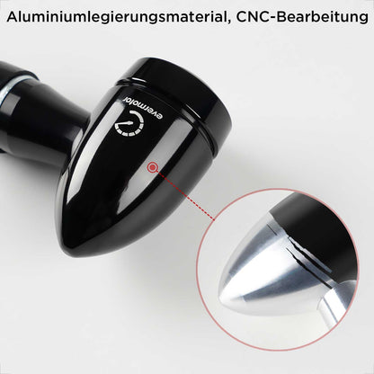 evermotor 3in1 Mini LED Motorradblinker mit Rücklicht und Bremslicht
