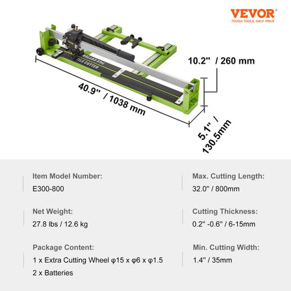 VEVOR Fliesenschneider 800mm Laser – Keramik & Porzellan