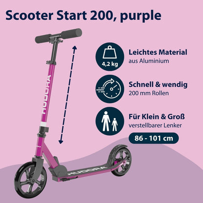 HUDORA Scooter Start 200 Cityroller Aluminium klappbar