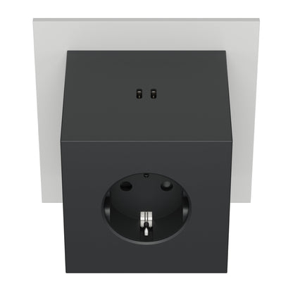 Avolt Square 2 Design Mehrfachsteckdose USB-C - Schwarz