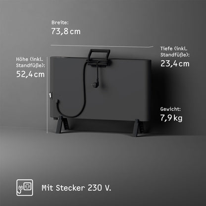 STIEBEL ELTRON CNS-B 2000 Plus LCD move Elektroheizung – 2 kW Schwarz