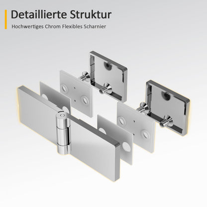 Badewannen Duschwand gestreift 120x140cm – 3-teilig faltbar