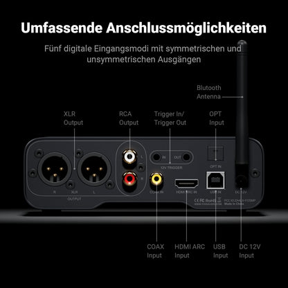 Fosi Audio ZD3 DAC Preamp für Heim-Stereo – vollsymmetrisch