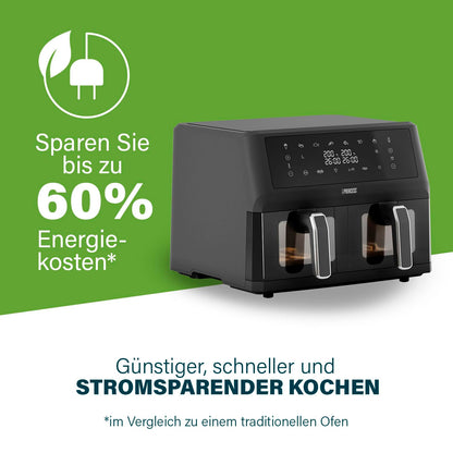 Princess XXL Heissluftfritteuse 11L Doppelkorb - 182276