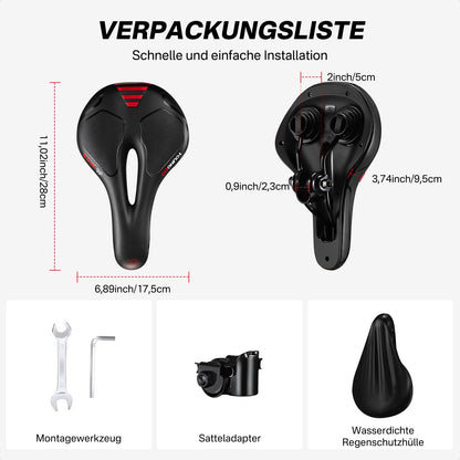 YOUNGDO Gel Velosattel, ergonomisch, atmungsaktiv, wasserdicht