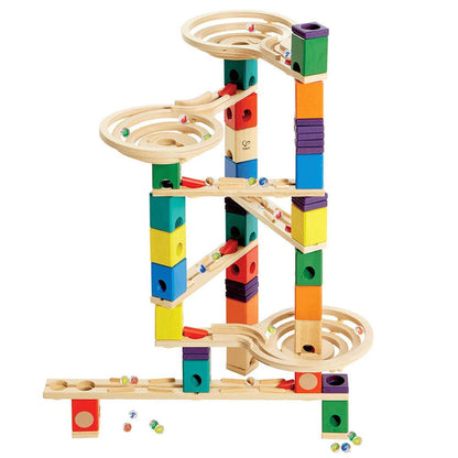 Hape Quadrilla Vertigo Holz Kugelbahn Konstruktionsspielzeug