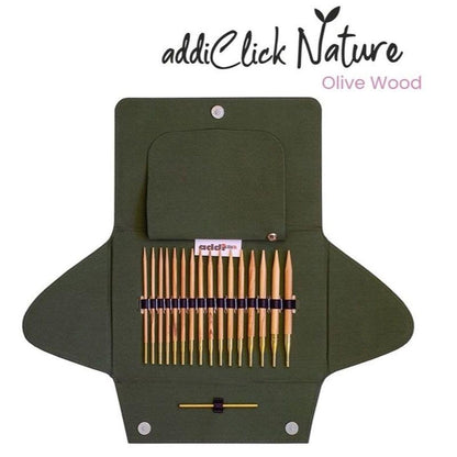 addiClick Nature Olivenholz Etui Set - 3.5-8.0mm
