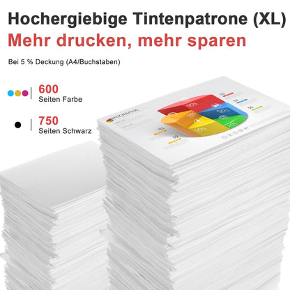 ANKINK Tintenpatronen kompatibel zu Canon PG-560XL CL-561XL, 2er-Pack