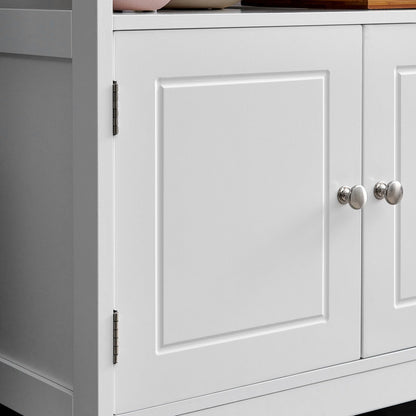 VASAGLE Waschbeckenunterschrank BBC301W01, Badezimmerschrank weiss