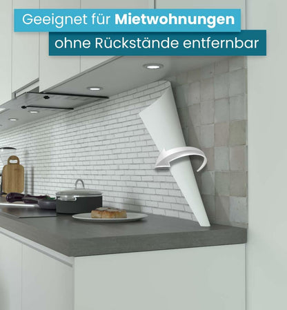 MyMaxxi Klinker weiss Küchenrückwand Folie - matt 340x60cm versteift