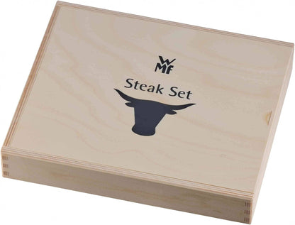 WMF Steakbesteck Set 12-teilig Cromargan – In Holzkiste