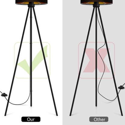 BBHome Stehlampe LED Dimmbar Dreibein – 3 Farbtemperaturen