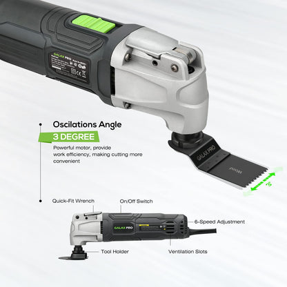 GALAX PRO Multifunktionswerkzeug 260W - 40-teilig Schnellspanner